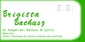 brigitta bachusz business card